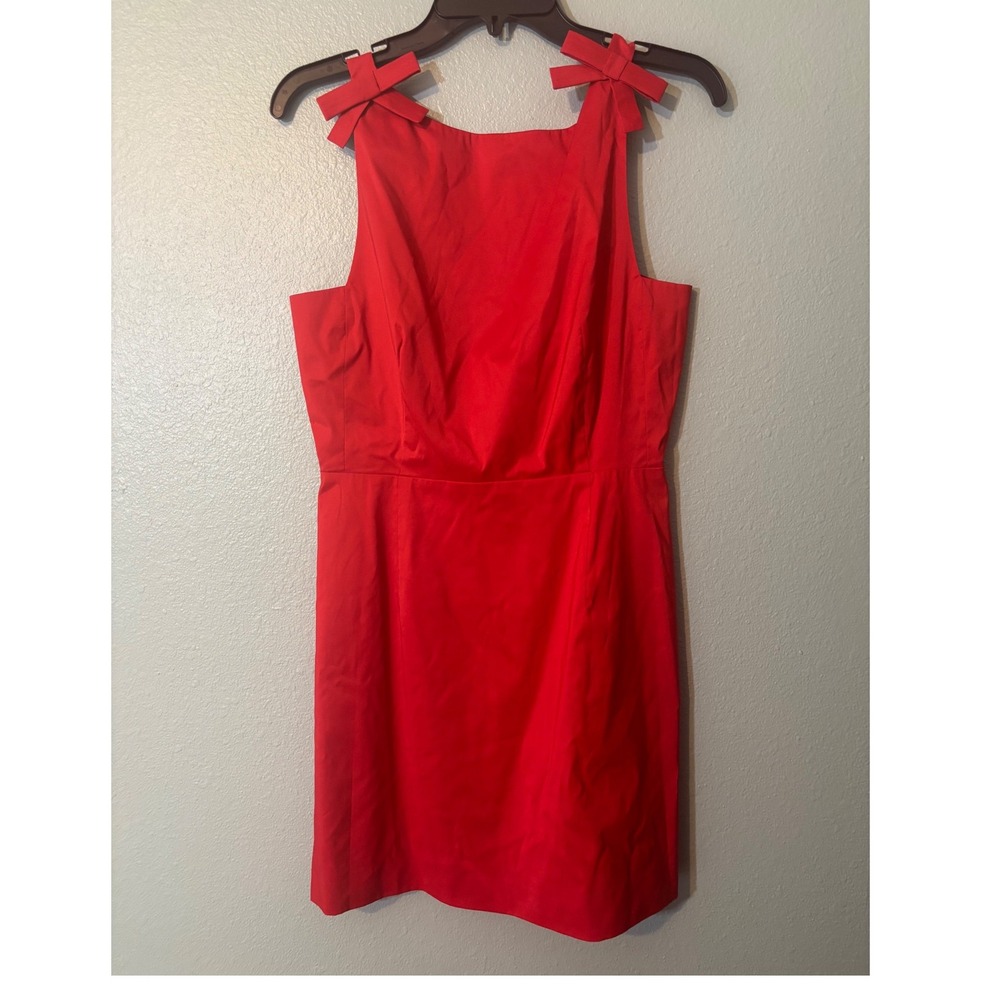 Lilly Sisti for Gianni Bini Red Bow Shoulder Open Back Mini Dress Size 8 NEW
